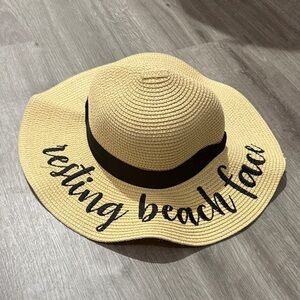 Brooks Beige Sun Hat with Black Band